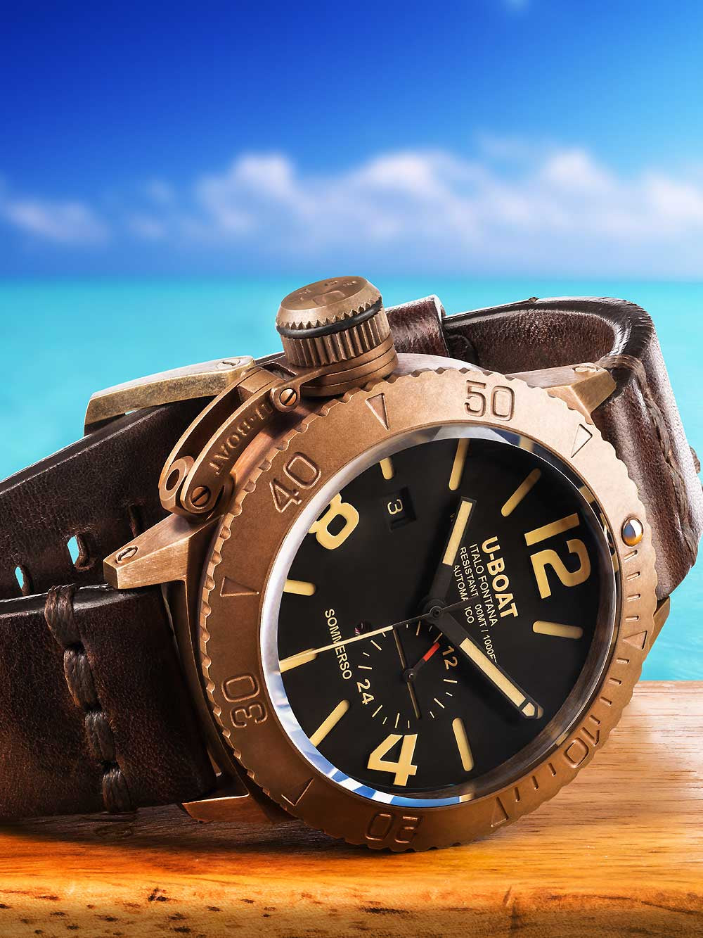 U-Boat 8486 Sommerso bronze Automatic men's watch 46mm 300M