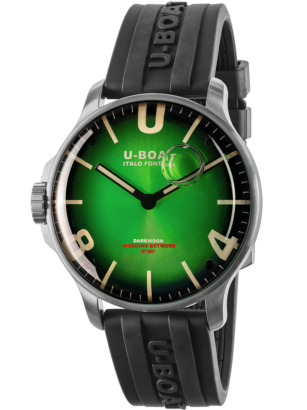 U-Boat 8702/D Darkmoon Green SS Soleil 44mm 5ATM