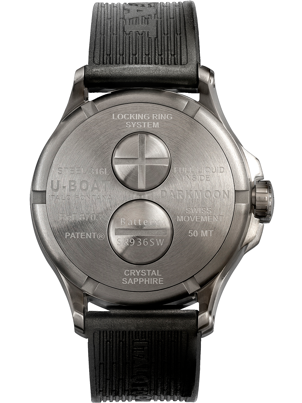 U-Boat 8703/B Darkmoon Brown SS Soleil 44mm 5ATM