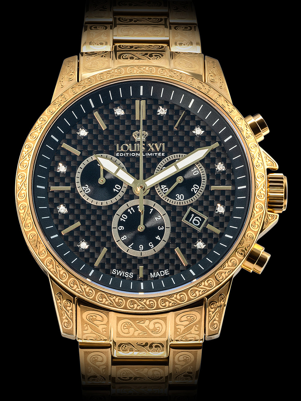 Louis XVI LXVI873.2 Palais Royale Chronograph men's watch 43mm 10ATM