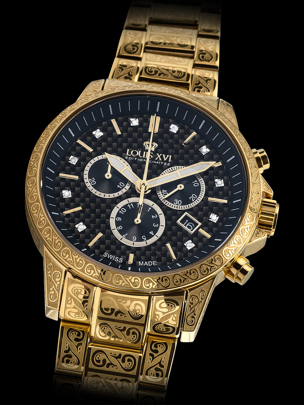 Louis XVI LXVI873.2 Palais Royale Chronograph men's watch 43mm 10ATM
