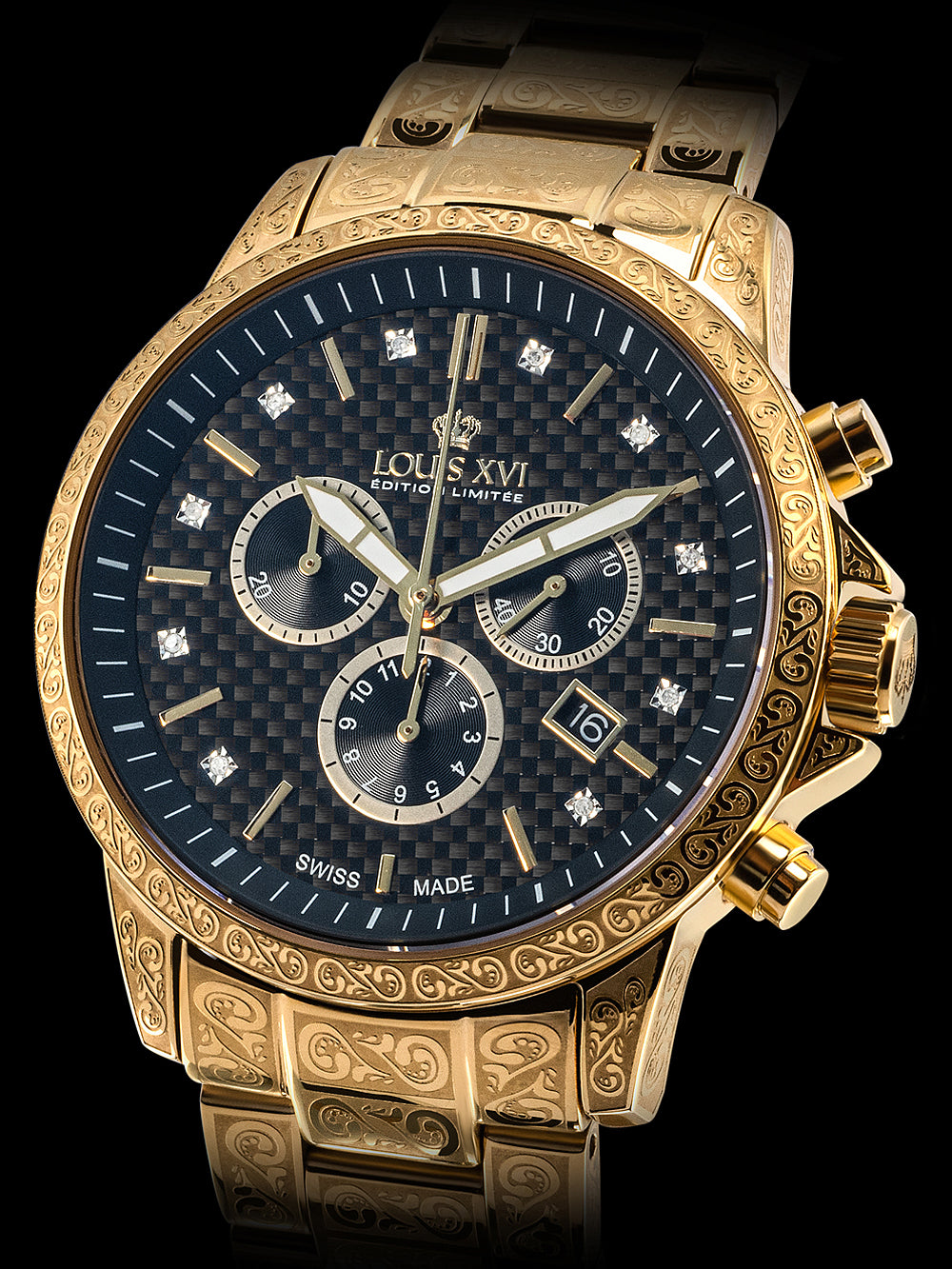 Louis XVI LXVI873.2 Palais Royale Chronograph men's watch 43mm 10ATM