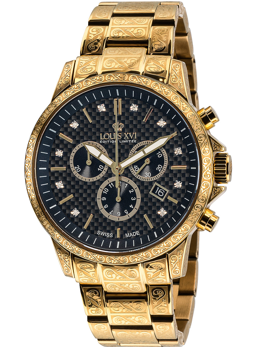 Louis XVI LXVI873.2 Palais Royale Chronograph men's watch 43mm 10ATM