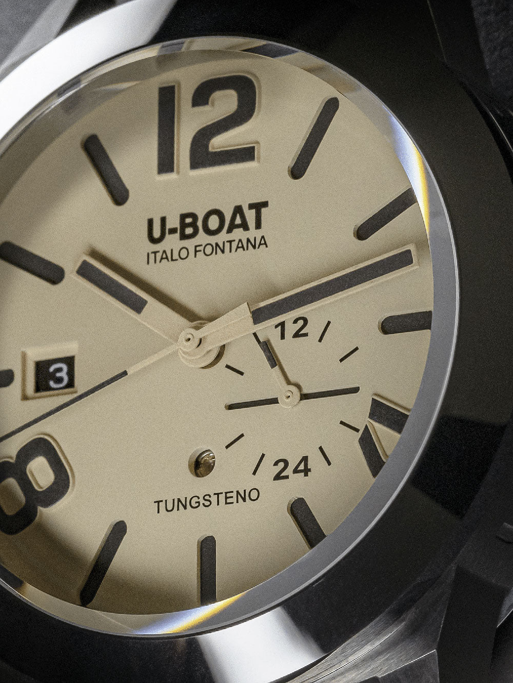 U-Boat 8893 Classico Tungsteno Black Automatic men's watch 42mm 10ATM