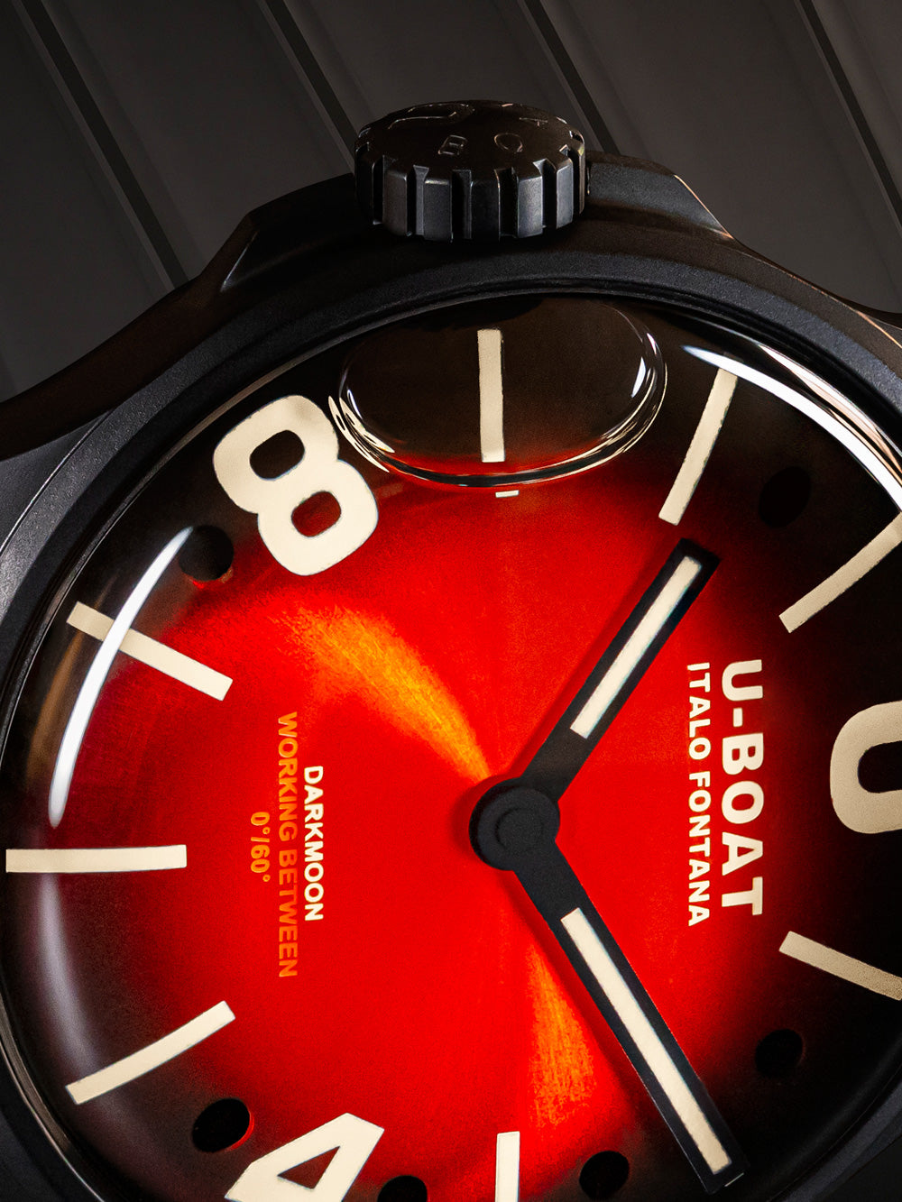 U-Boat 9501 Darkmoon Red PVD Soleil men's watch 40mm 5ATM
