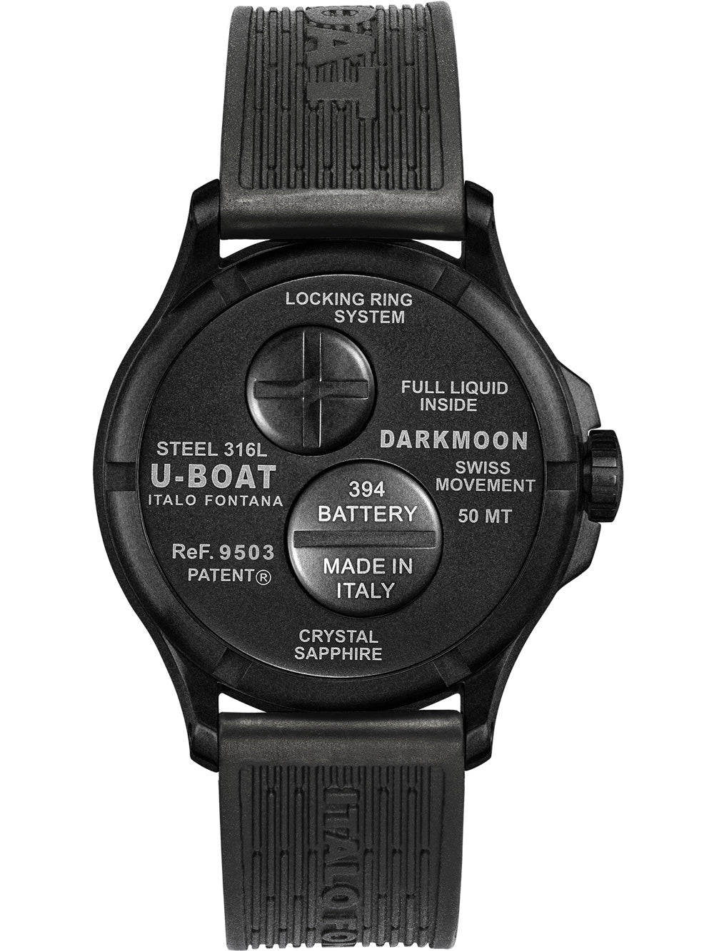 U-Boat 9503 Darkmoon Green PVD Soleil men's watch 40mm 5ATM