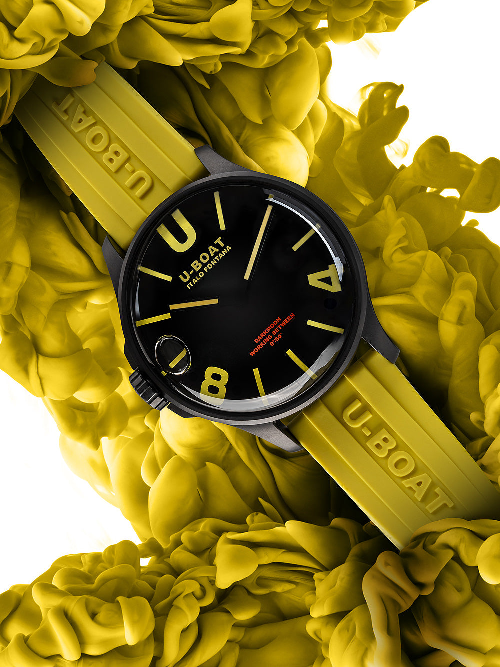 U-Boat 9522/A Darkmoon Yellow IPB men's watch 44mm 5ATM