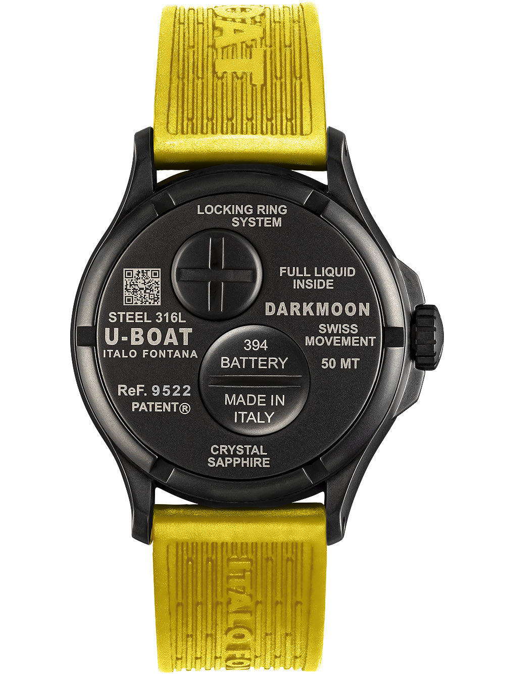 U-Boat 9522/A Darkmoon Yellow IPB men's watch 44mm 5ATM