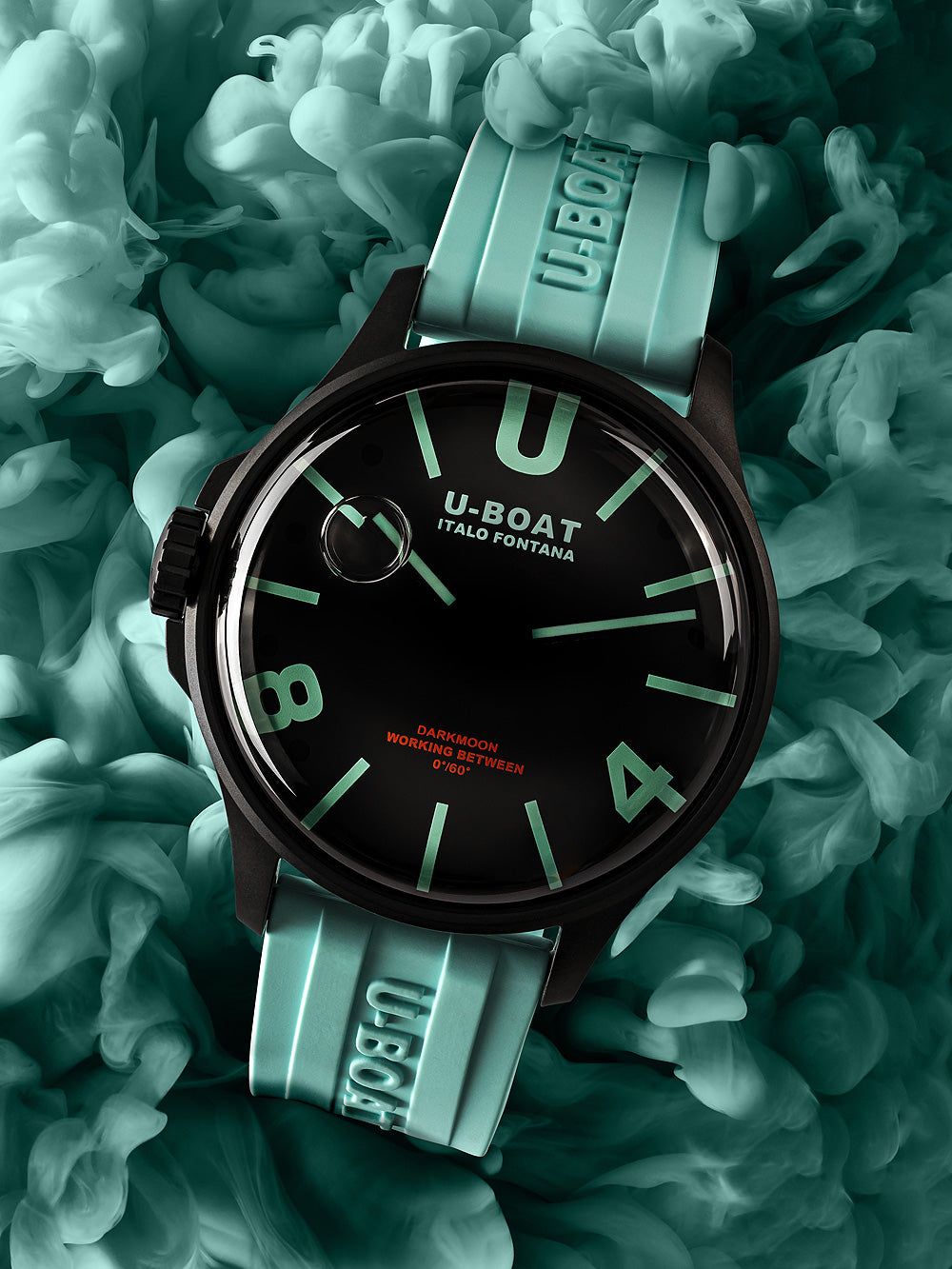 U-Boat 9526/A Darkmoon Aqua IPB men's watch 44mm 5ATM