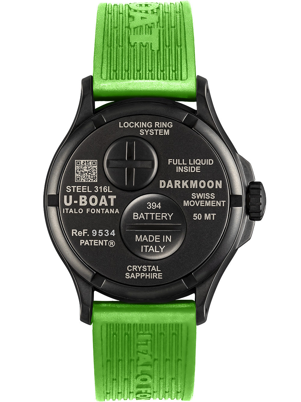 U-Boat 9534/A Darkmoon Green IPB men's watch 44mm 5ATM
