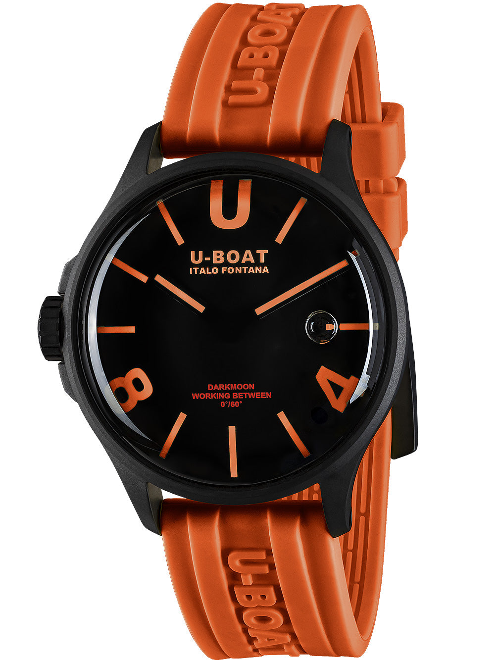 U-Boat 9538 Darkmoon Orange IPB men's watch 44mm 5ATM
