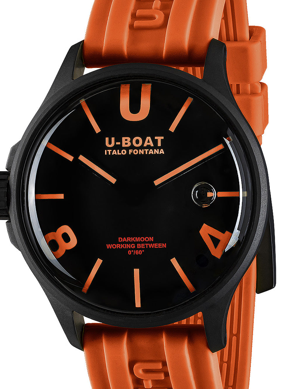 U-Boat 9538 Darkmoon Orange IPB men's watch 44mm 5ATM