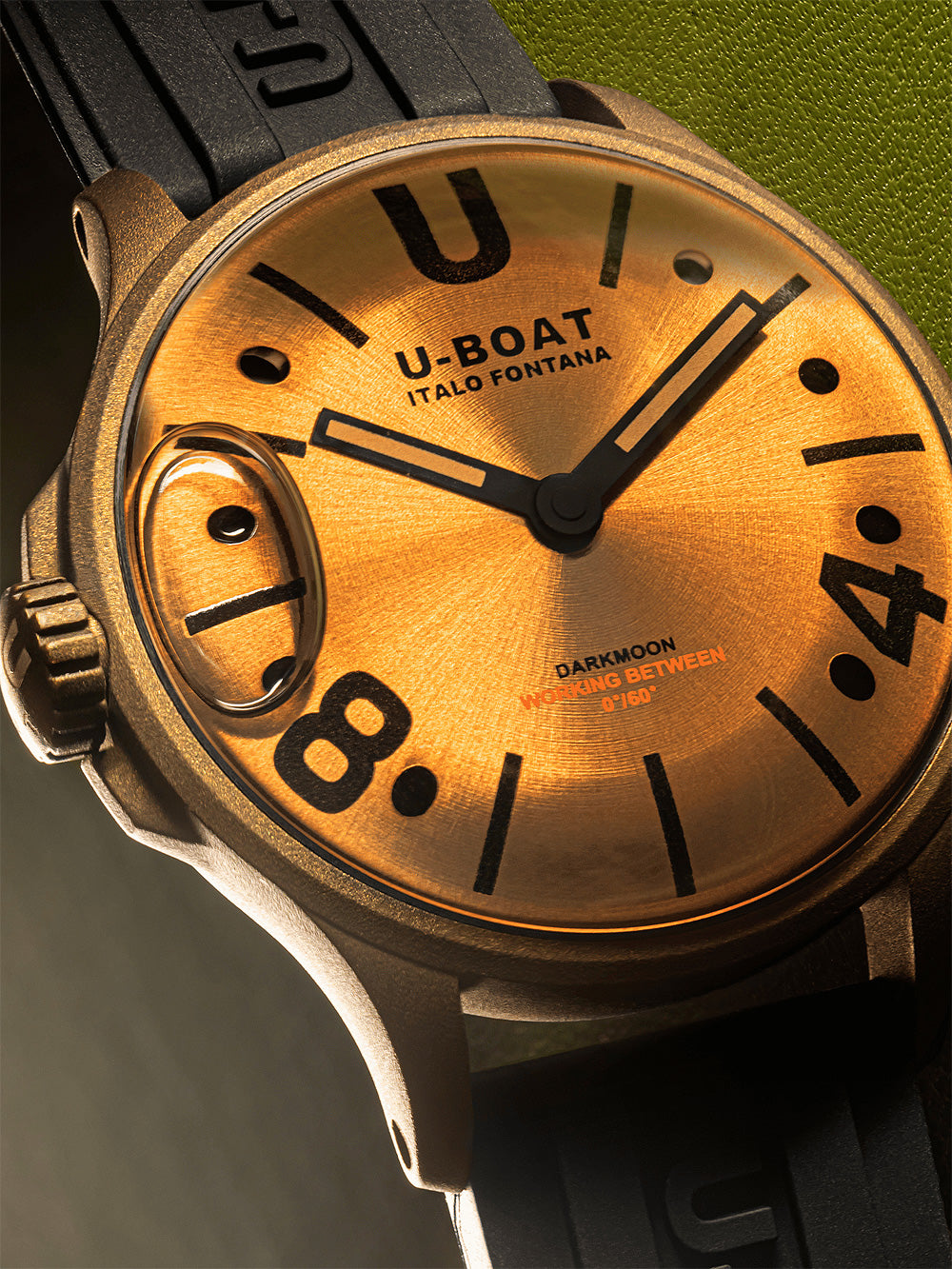 U-Boat 9547 Darkmoon Brown Vintage men's watch 40mm 5ATM