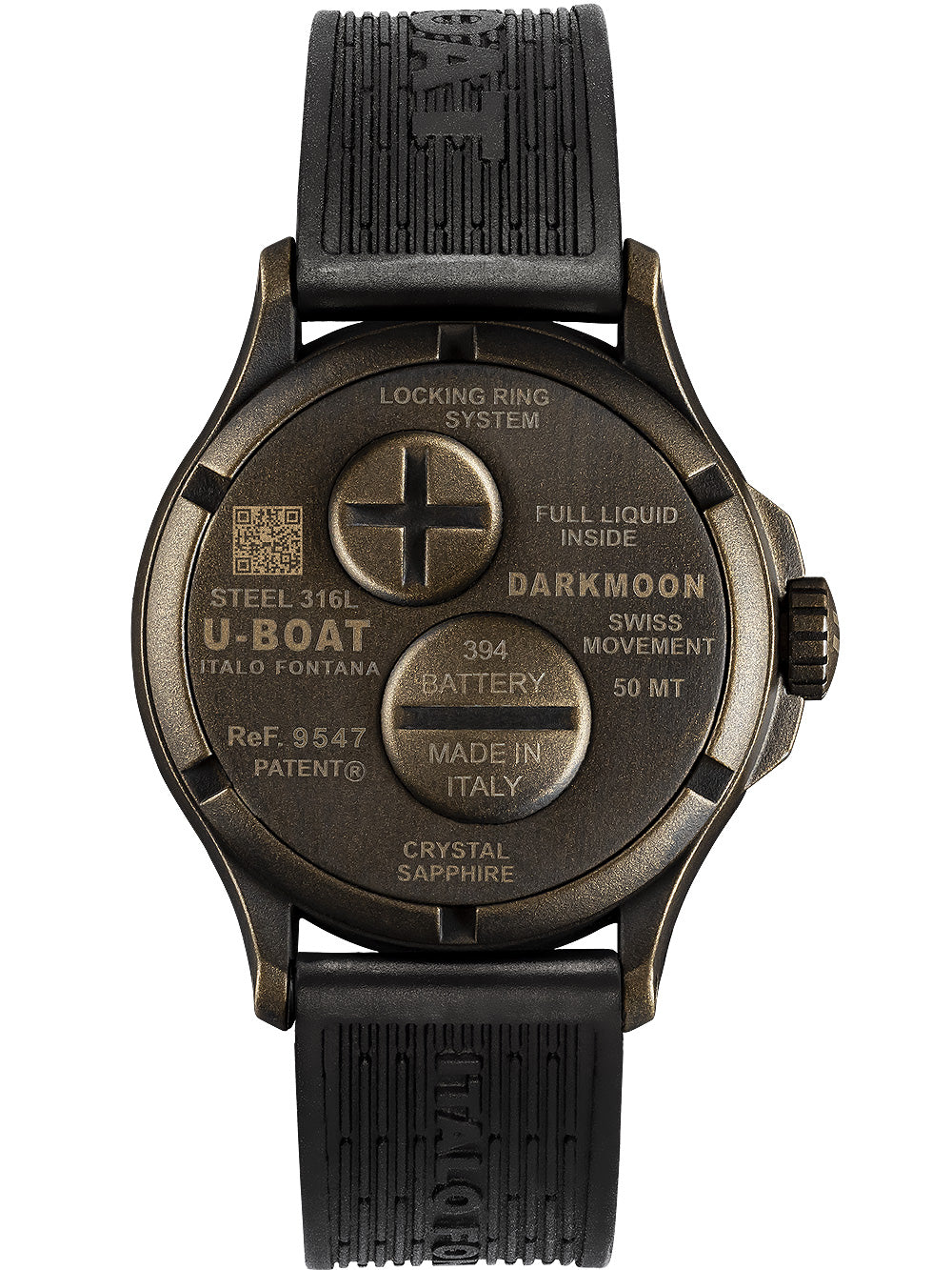 U-Boat 9547 Darkmoon Brown Vintage men's watch 40mm 5ATM