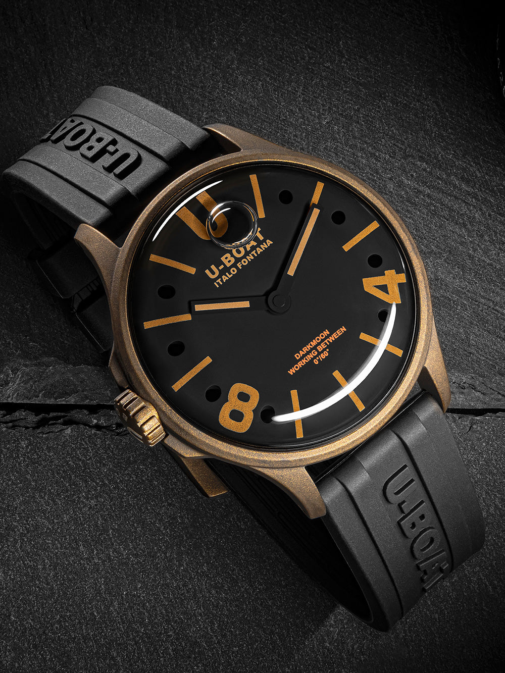 U-Boat 9549 Darkmoon Brown Vintage men's watch 40mm 5ATM