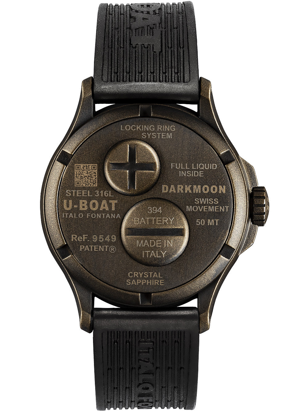 U-Boat 9549 Darkmoon Brown Vintage men's watch 40mm 5ATM