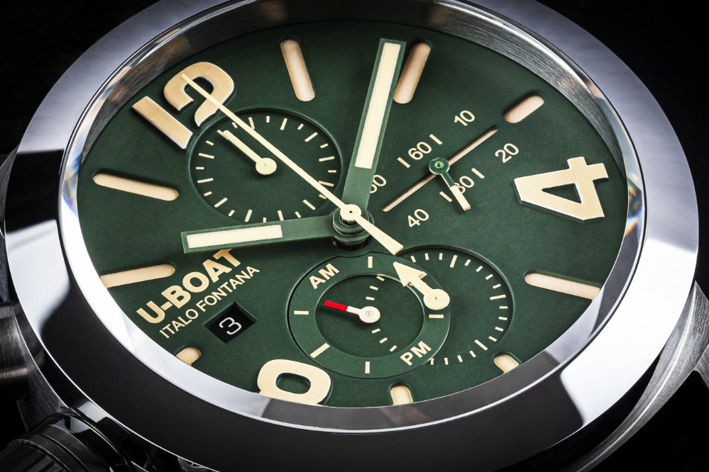 U-Boat 9581 Classico 45 mm Tungsteno CAS Green men's watch 10ATM