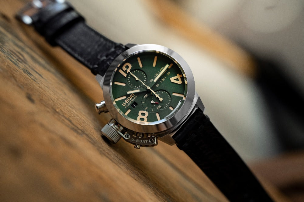 U-Boat 9581 Classico 45 mm Tungsteno CAS Green men's watch 10ATM