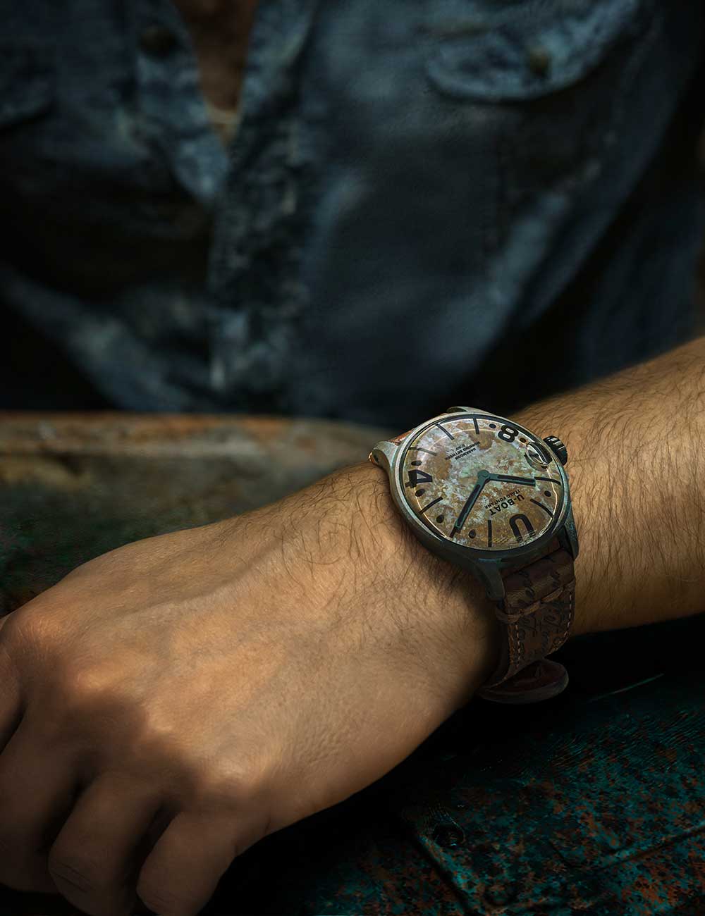 U-Boat 9600 men's watch Darkmoon Unico 45mm 50M