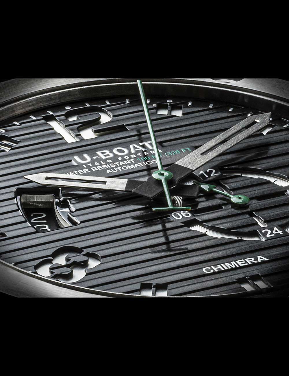 U-Boat 9605 men's watch Chimera 46mm SS black Automatic 10ATM