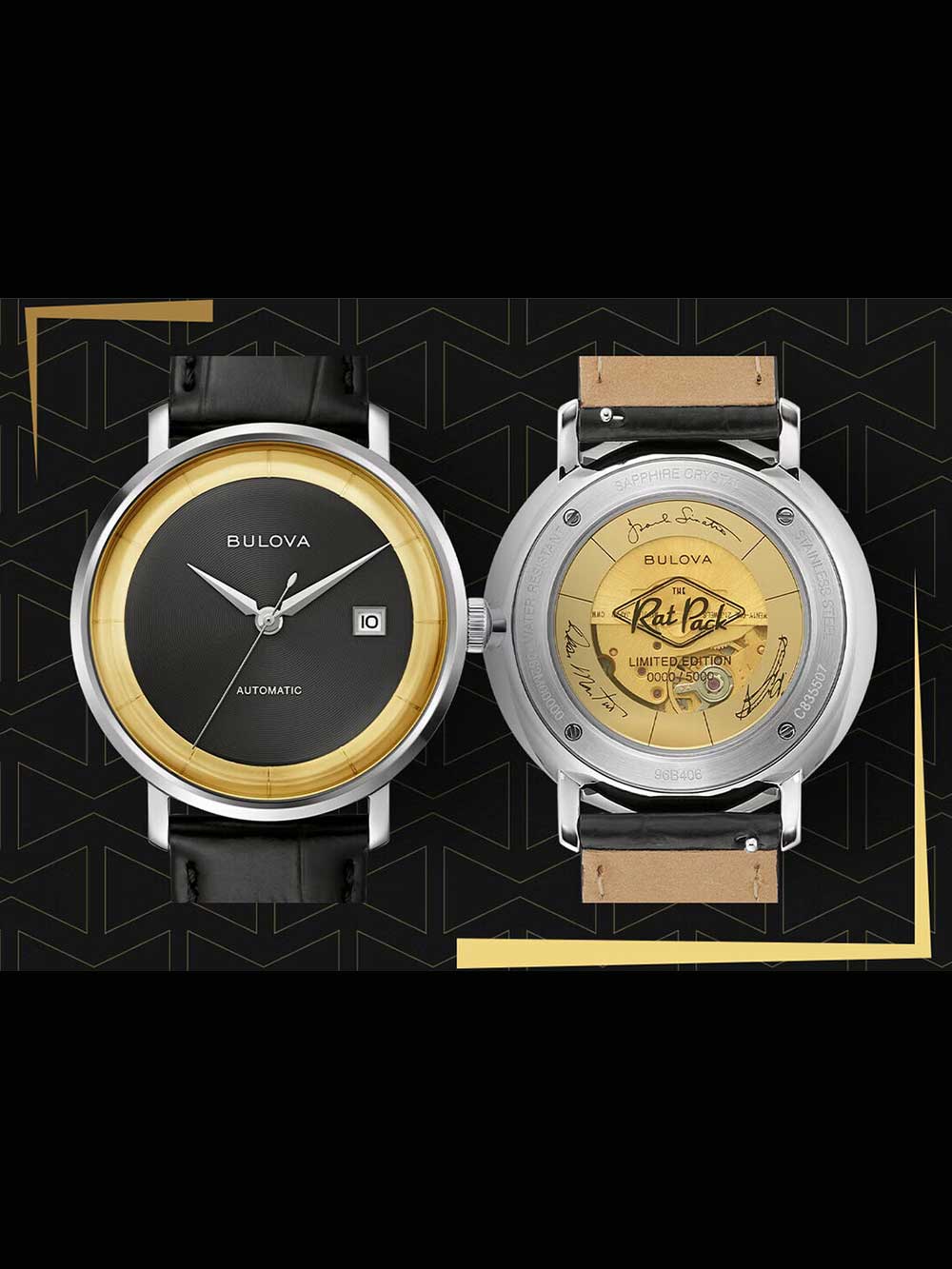 Bulova 96B406 Archive Series Rat Pack Limited Edition Automatic men's watch