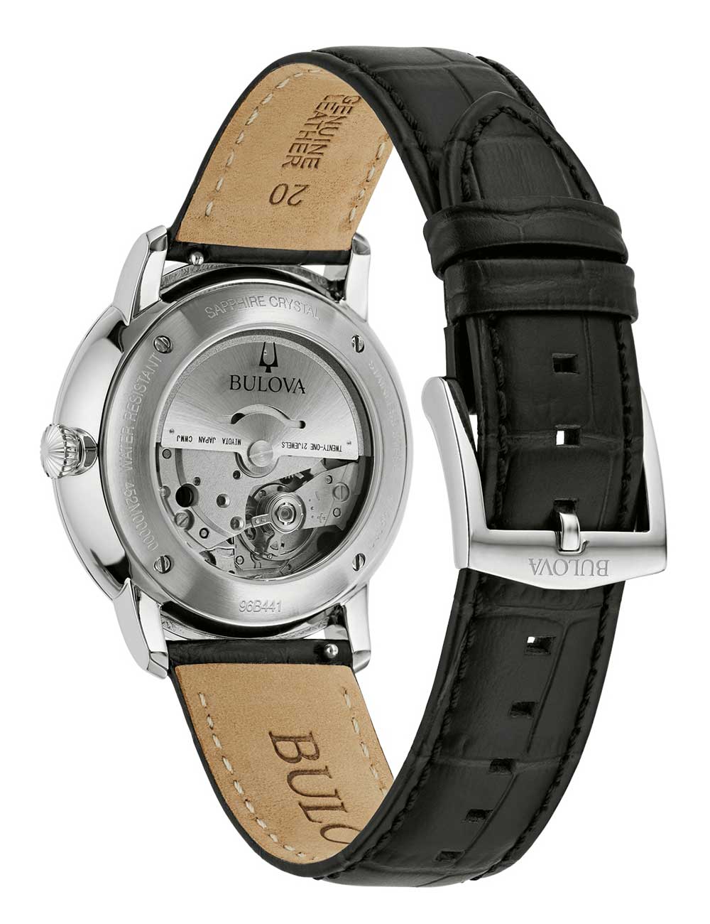 Bulova 96B441 men's watch Hudson Automatic 39mm 3ATM