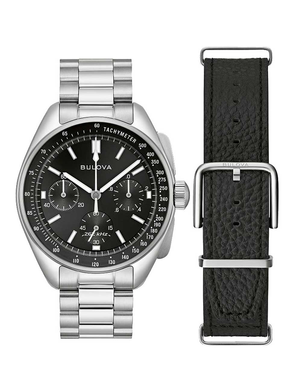 Bulova 96K111 men's watch Lunar Pilot Chronograph Special Set 44mm 5ATM