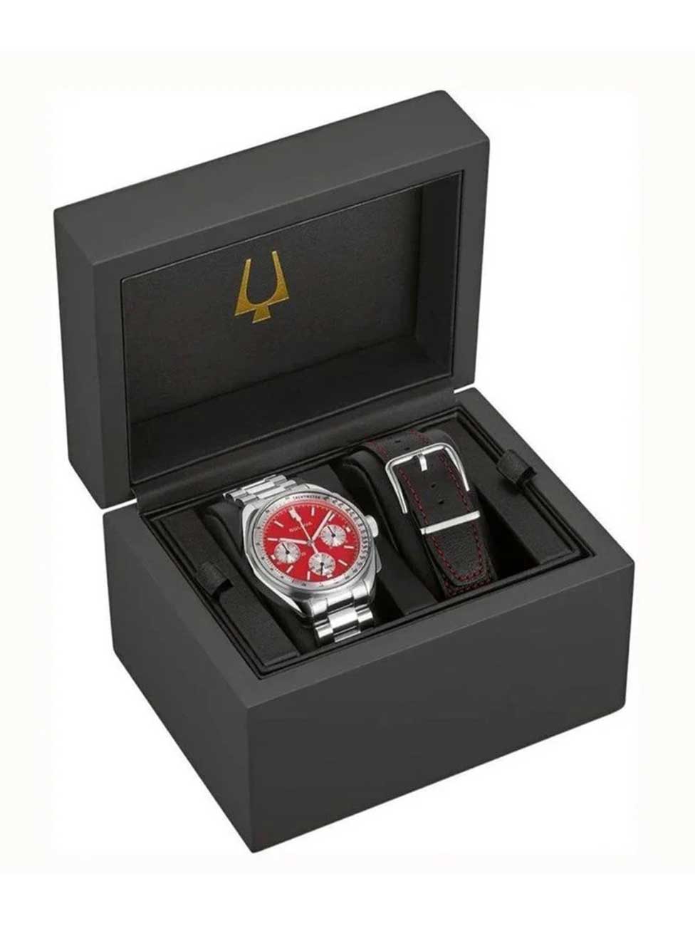 Bulova 96K115 men's watch Lunar Pilot Chronograph Special Set 43mm 5ATM