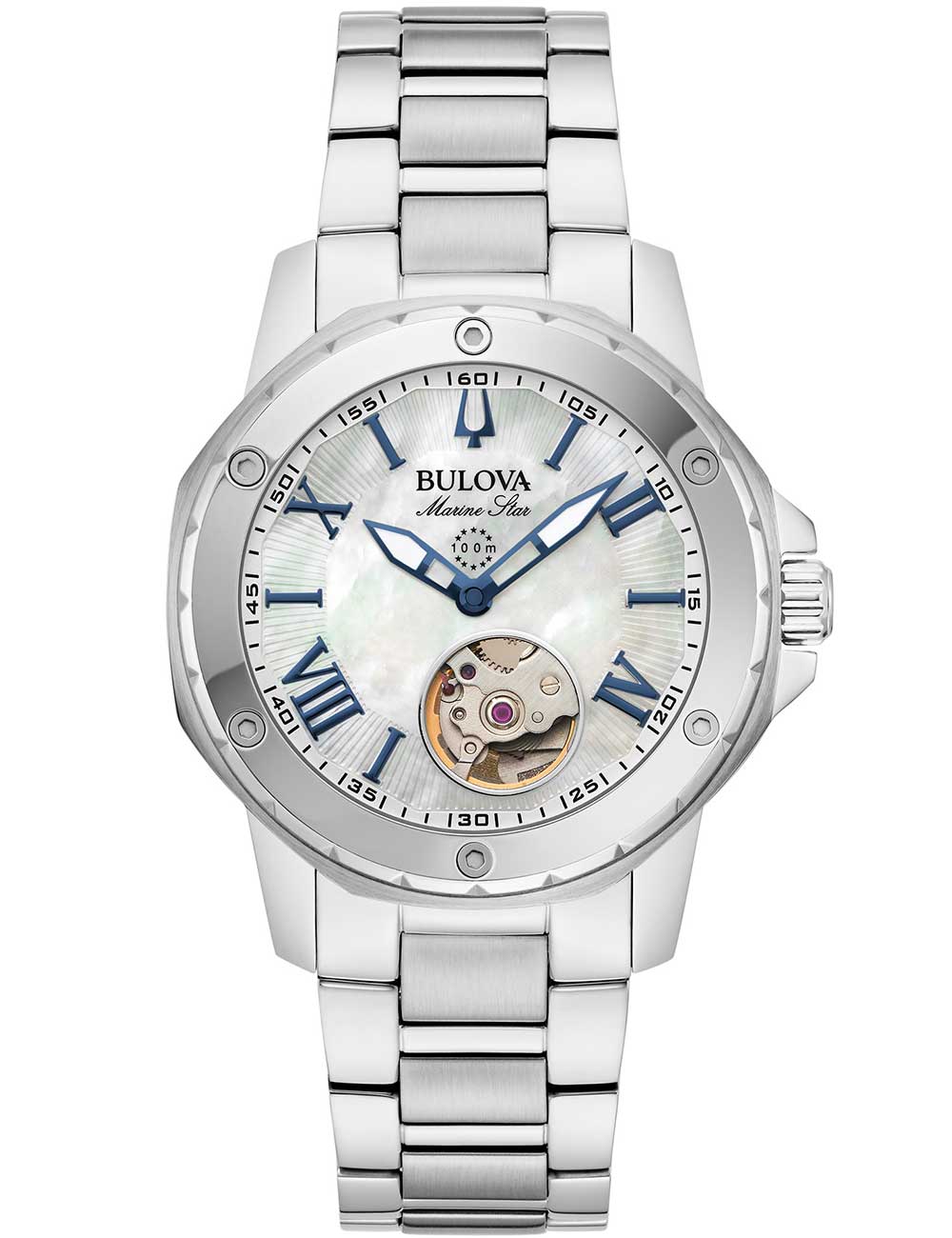 Bulova 96L326 women's watch Marine Star Automatic 35mm 10ATM