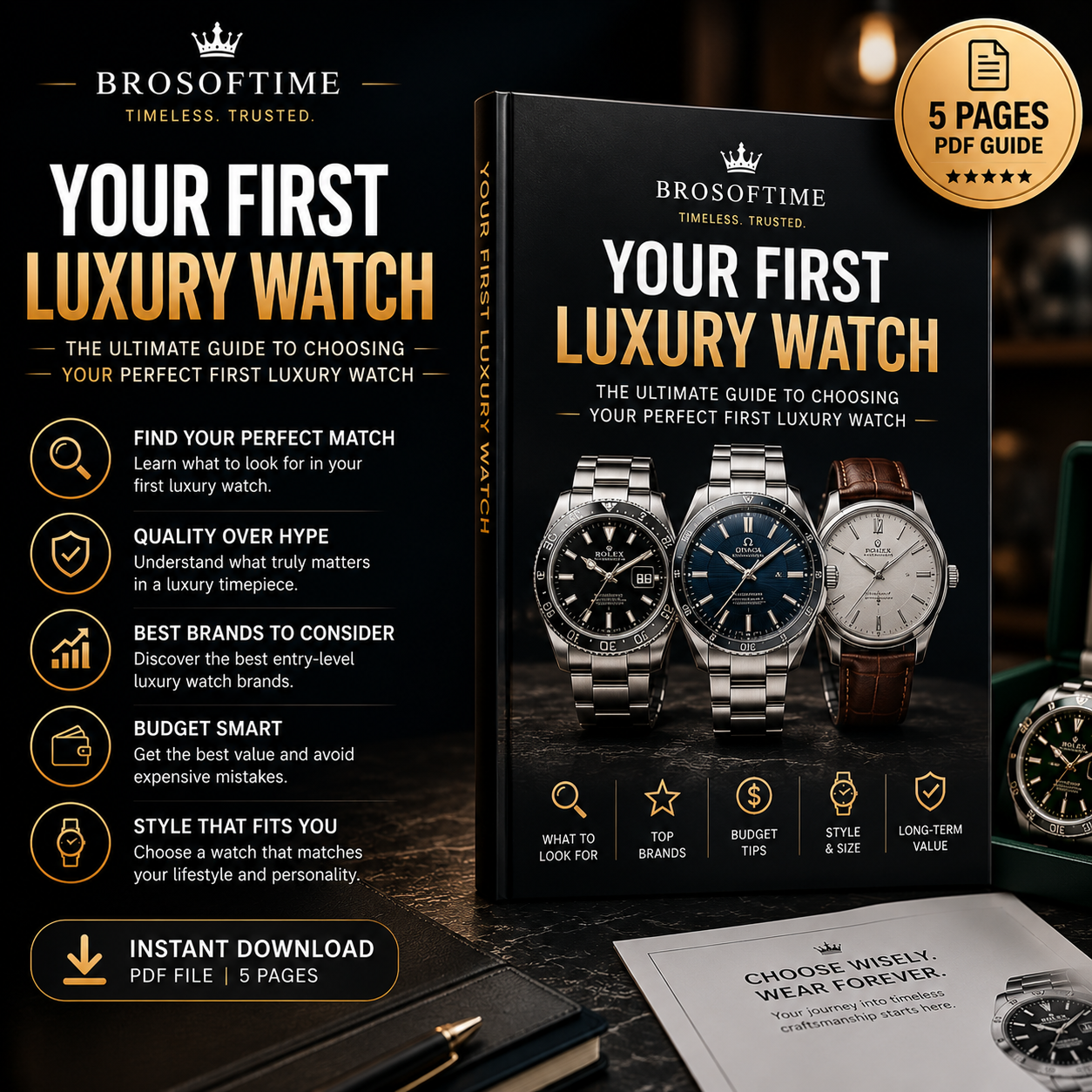 First Luxury Watch Guide PDF  Beginner’s Guide to Buying Your First Luxury Watch