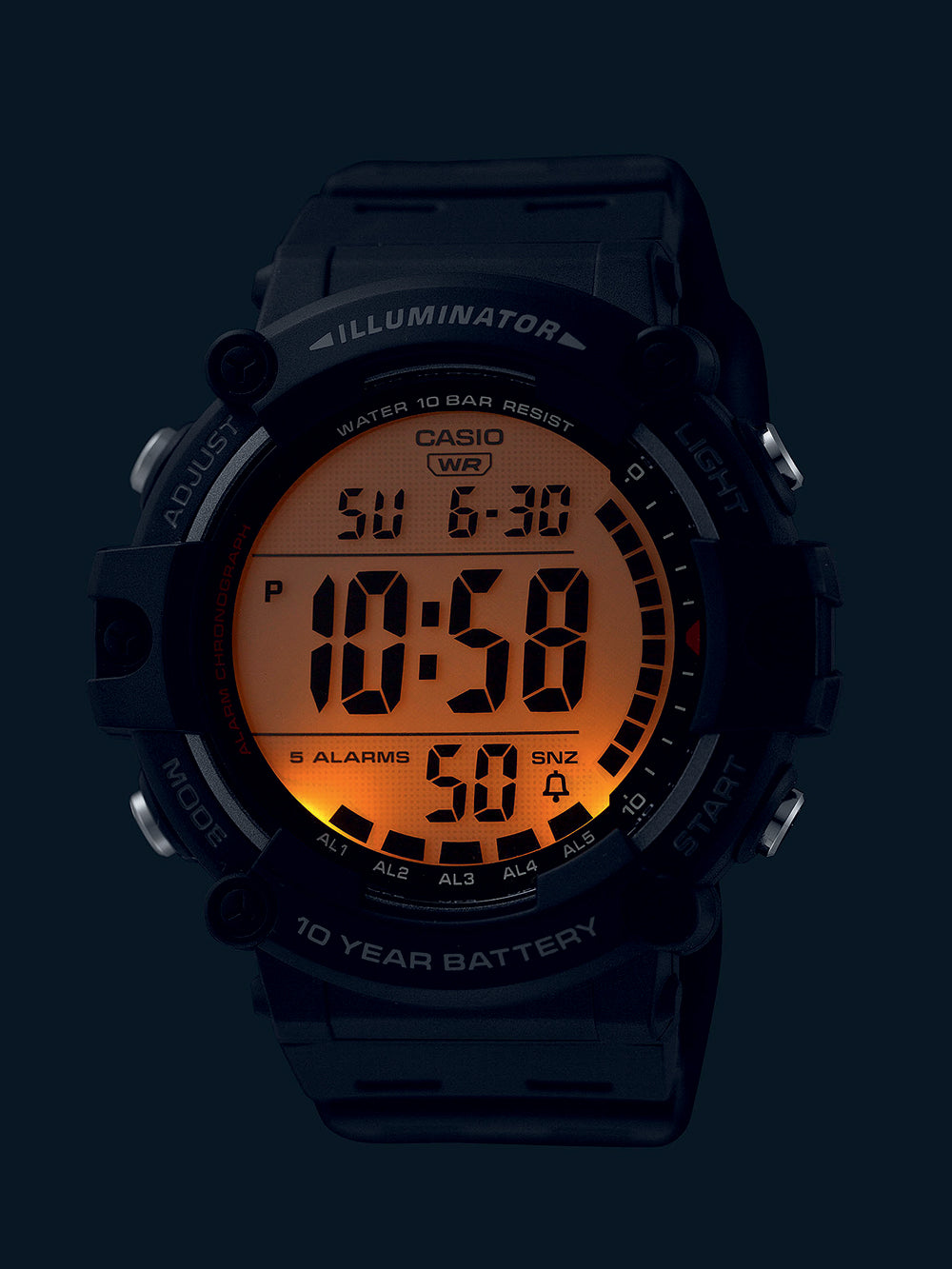 Casio AE-1500WH-1AVEF Collection men's watch 47mm 10ATM