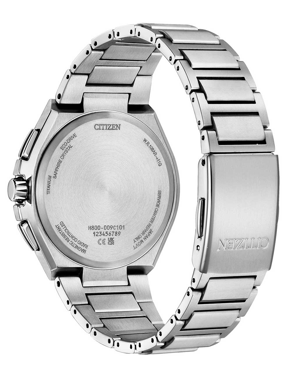 Citizen AT8238-84L men's watch Eco-Drive Super-Titanium radio controlled Chronograph 44mm 10ATM