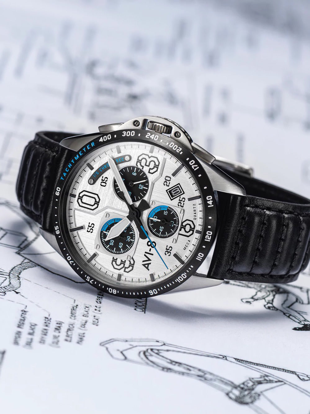 AVI-8 AV-4077-01 P-51 Mustang Chronograph 43mm 5ATM