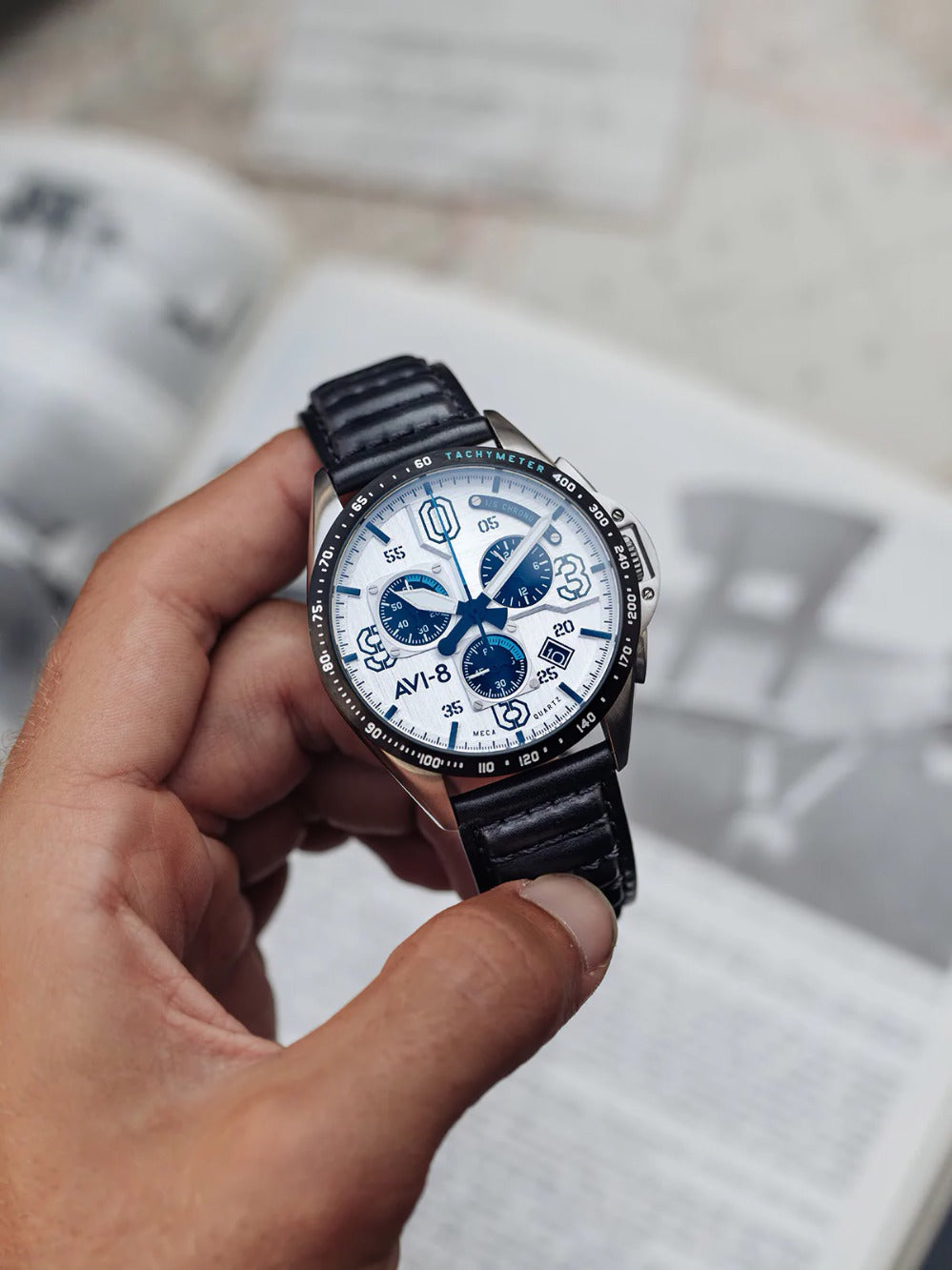 AVI-8 AV-4077-01 P-51 Mustang Chronograph 43mm 5ATM