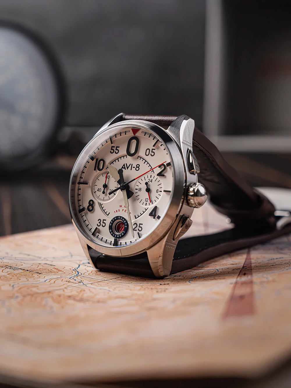 AVI-8 AV-4089-05 men's watch Spitfire Lock Chronograph 42mm 5ATM