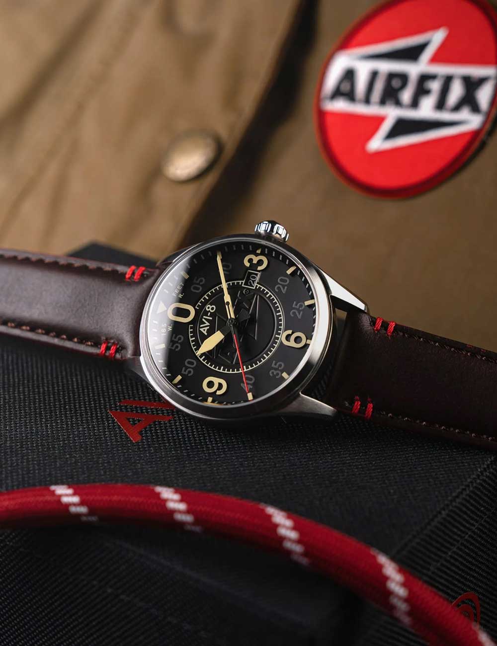 AVI-8 AV-4090-08 men's watch Spitfire Smith Automatic 42mm 5ATM