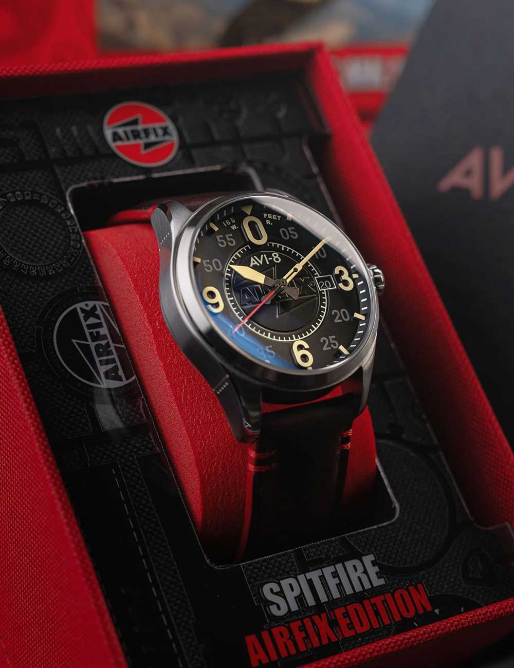 AVI-8 AV-4090-08 men's watch Spitfire Smith Automatic 42mm 5ATM