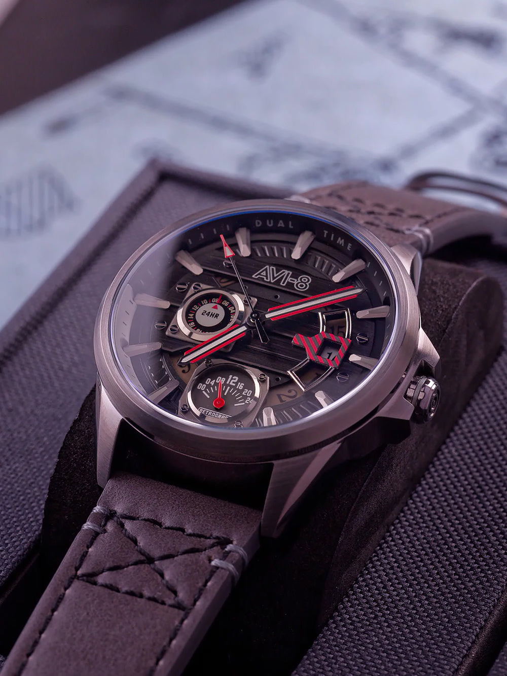 AVI-8 AV-4098-04 men's watch Hawker Harrier Farley Multi 44mm 5ATM