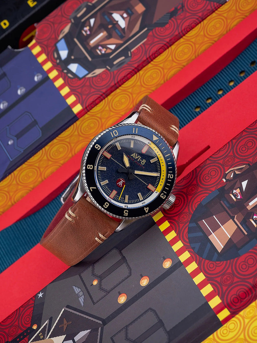 AVI-8 AV-4103-02 Tuskegee Airmen Limited Edition men's watch 40mm 5ATM