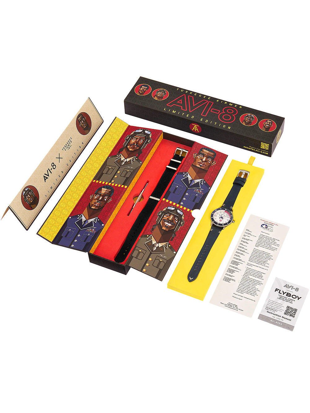 AVI-8 AV-4103-03 Tuskegee Airmen Limited Edition men's watch 40mm 5ATM