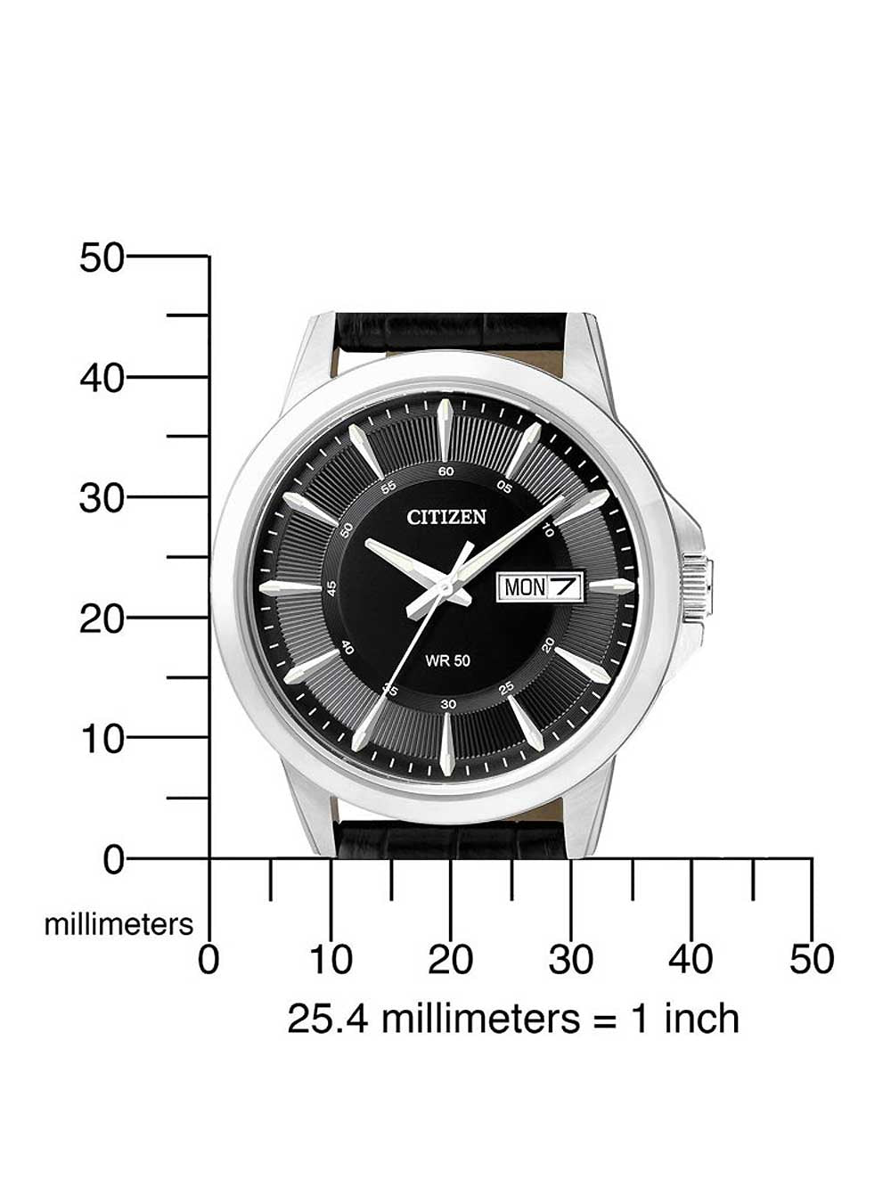 Citizen BF2011-01E quartz day-date men's watch 41mm 5ATM