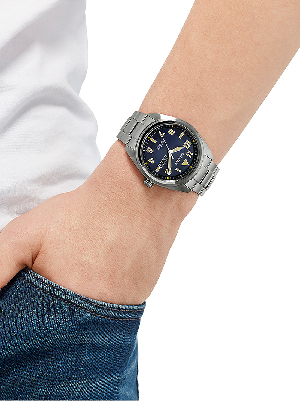 Citizen BM8560-88LE Eco-Drive Super-Titanium men's watch 42mm 10ATM