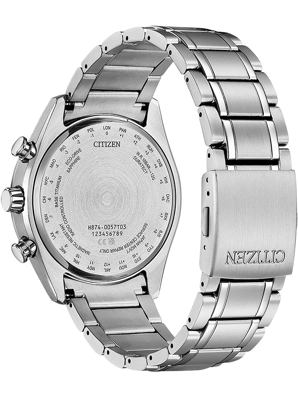 Citizen BY1010-81L Eco-Drive Moon Phase Titanium Radio Contr. men's watch