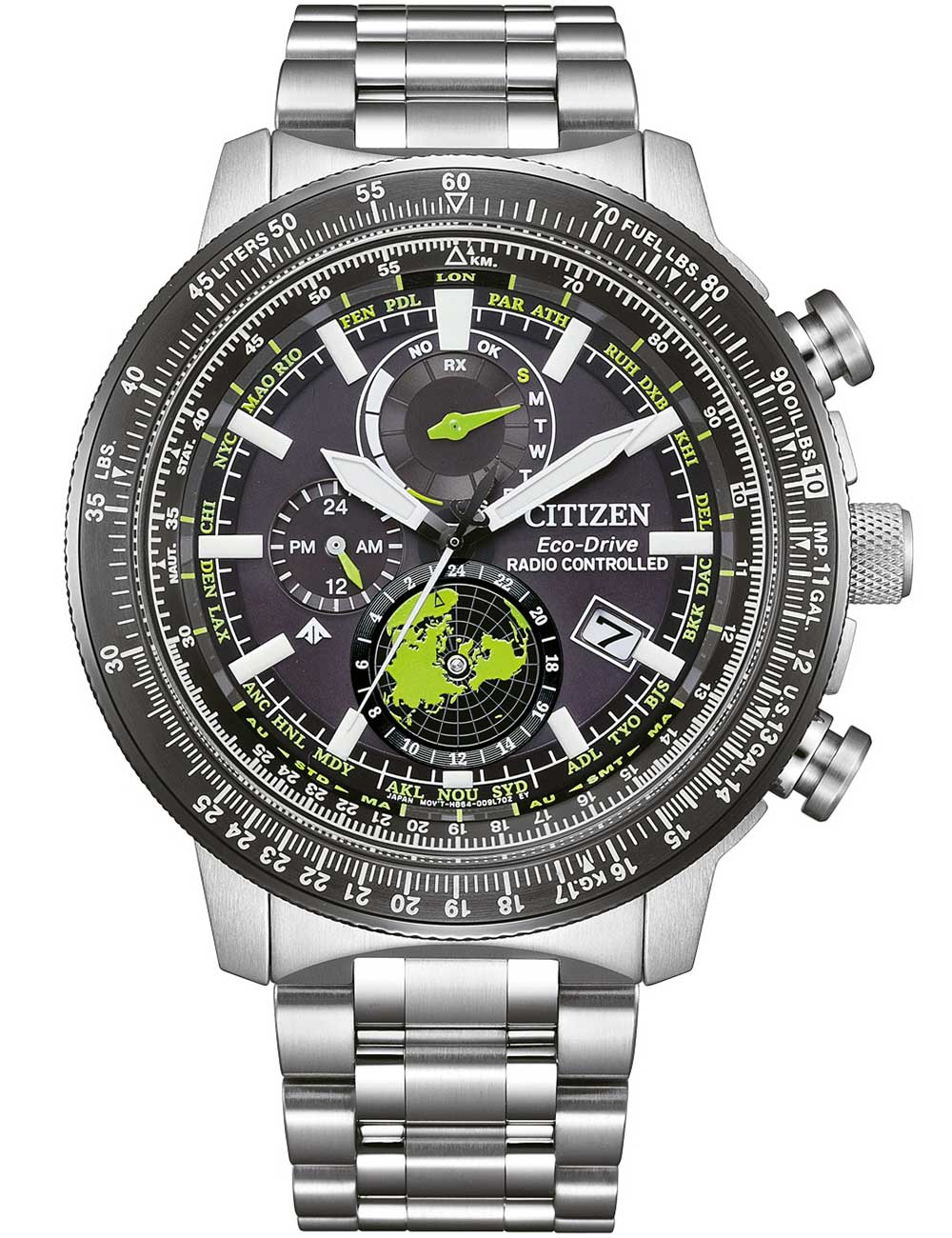 Citizen BY3006-53E men's watch Promaster Sky Geo Trekker Eco-Drive 46mm 20ATM