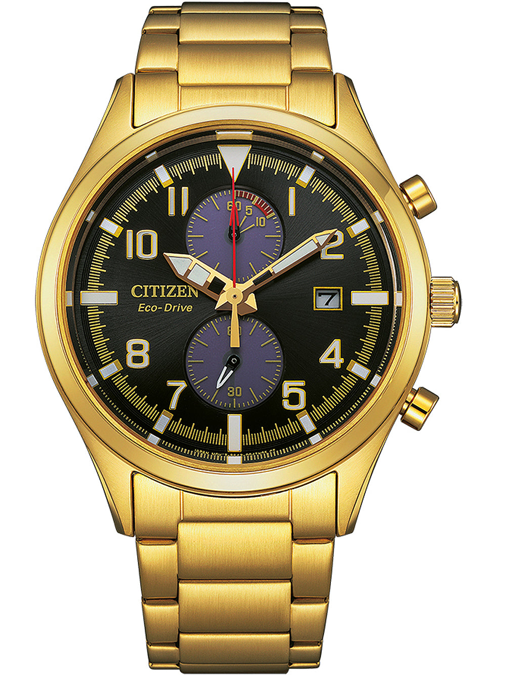 Citizen CA7022-87E Eco-Drive Chronograph men's watch 43mm 10ATM