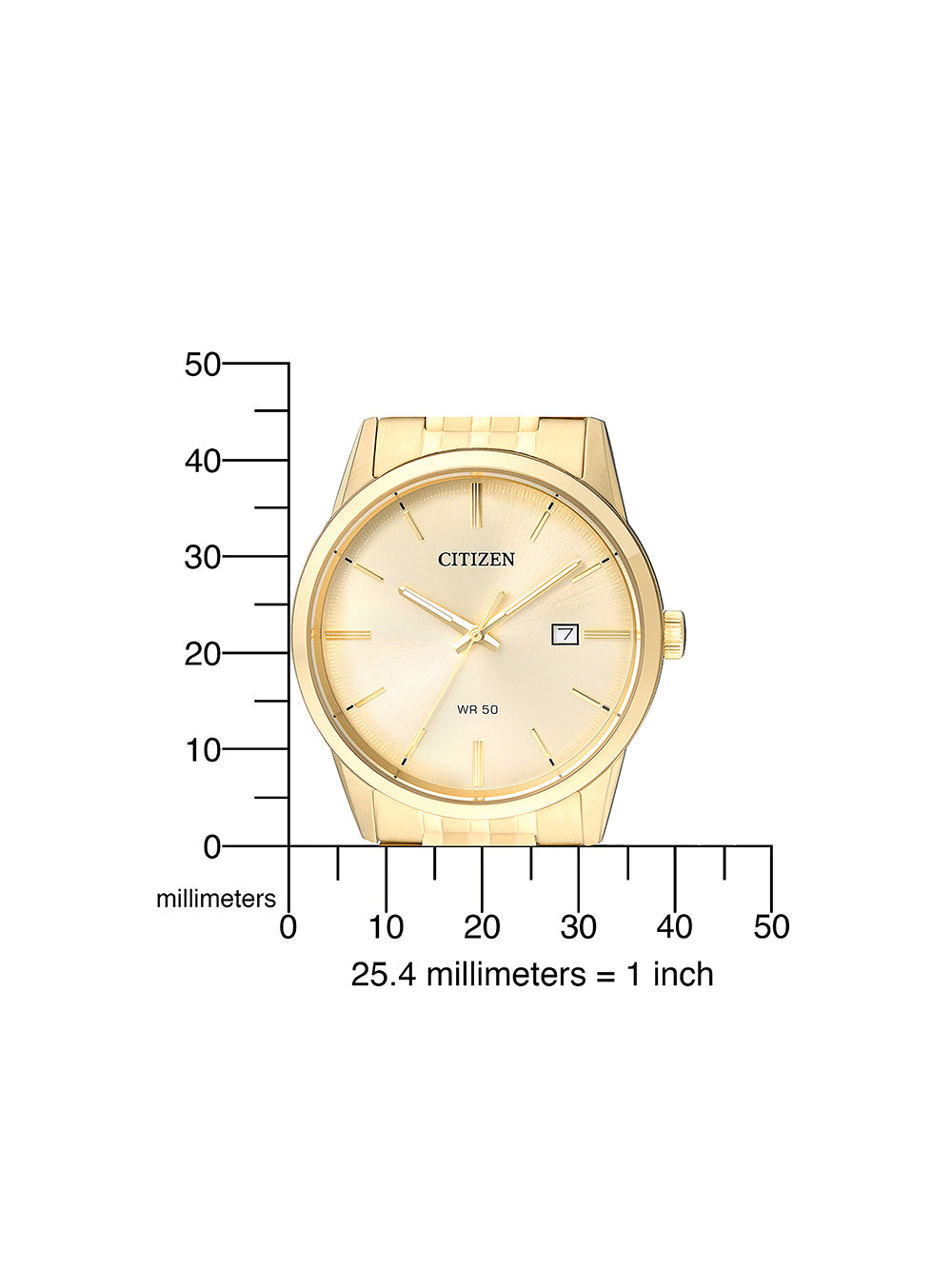 Citizen BI5002-57P quartz men's watch 39mm 5ATM