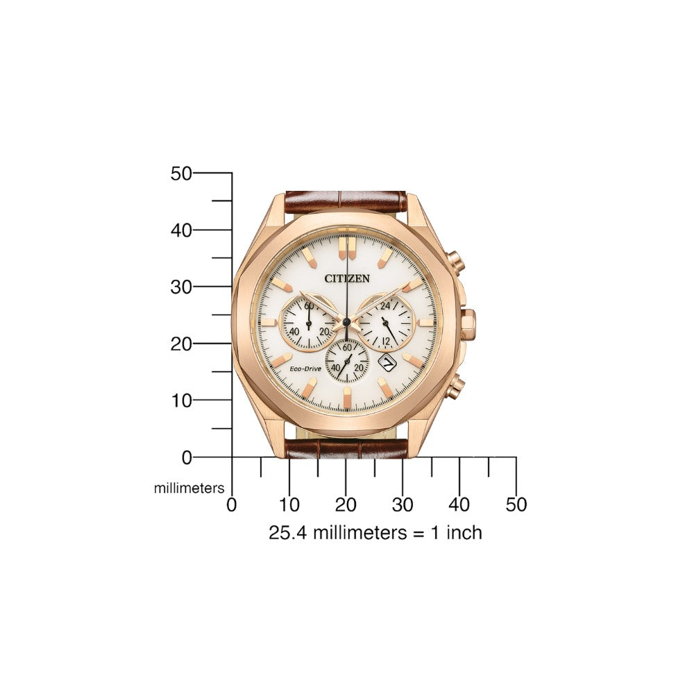Citizen CA4593-15A men's watch Eco-Drive Chronograph 41mm 10ATM