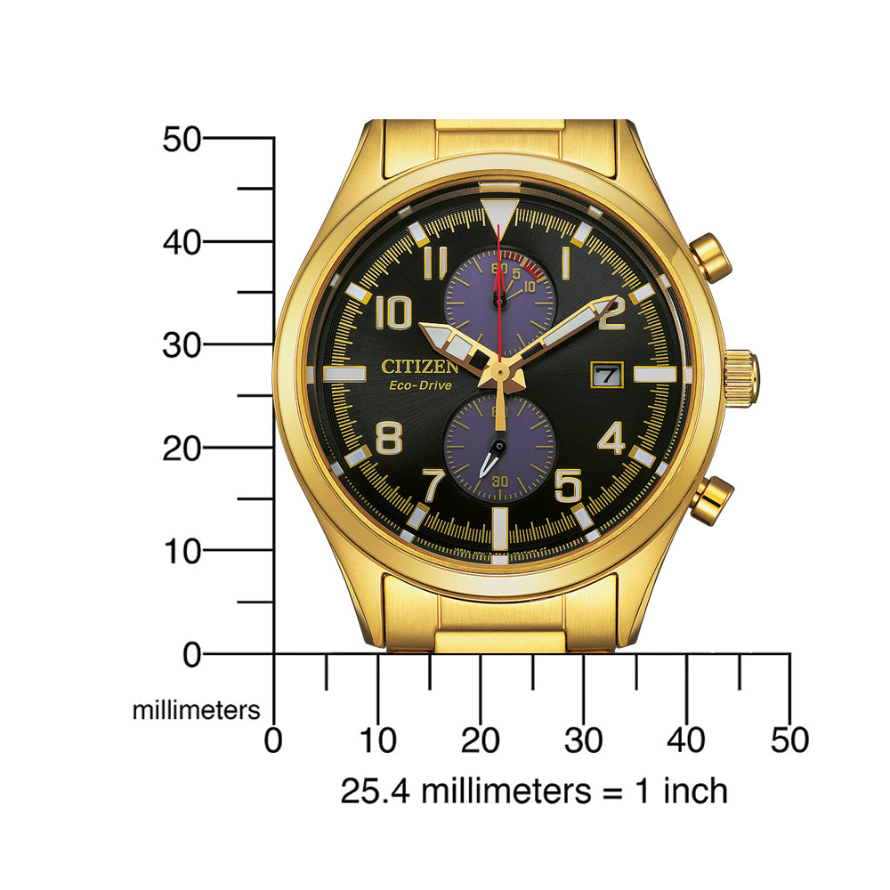 Citizen CA7022-87E Eco-Drive Chronograph men's watch 43mm 10ATM