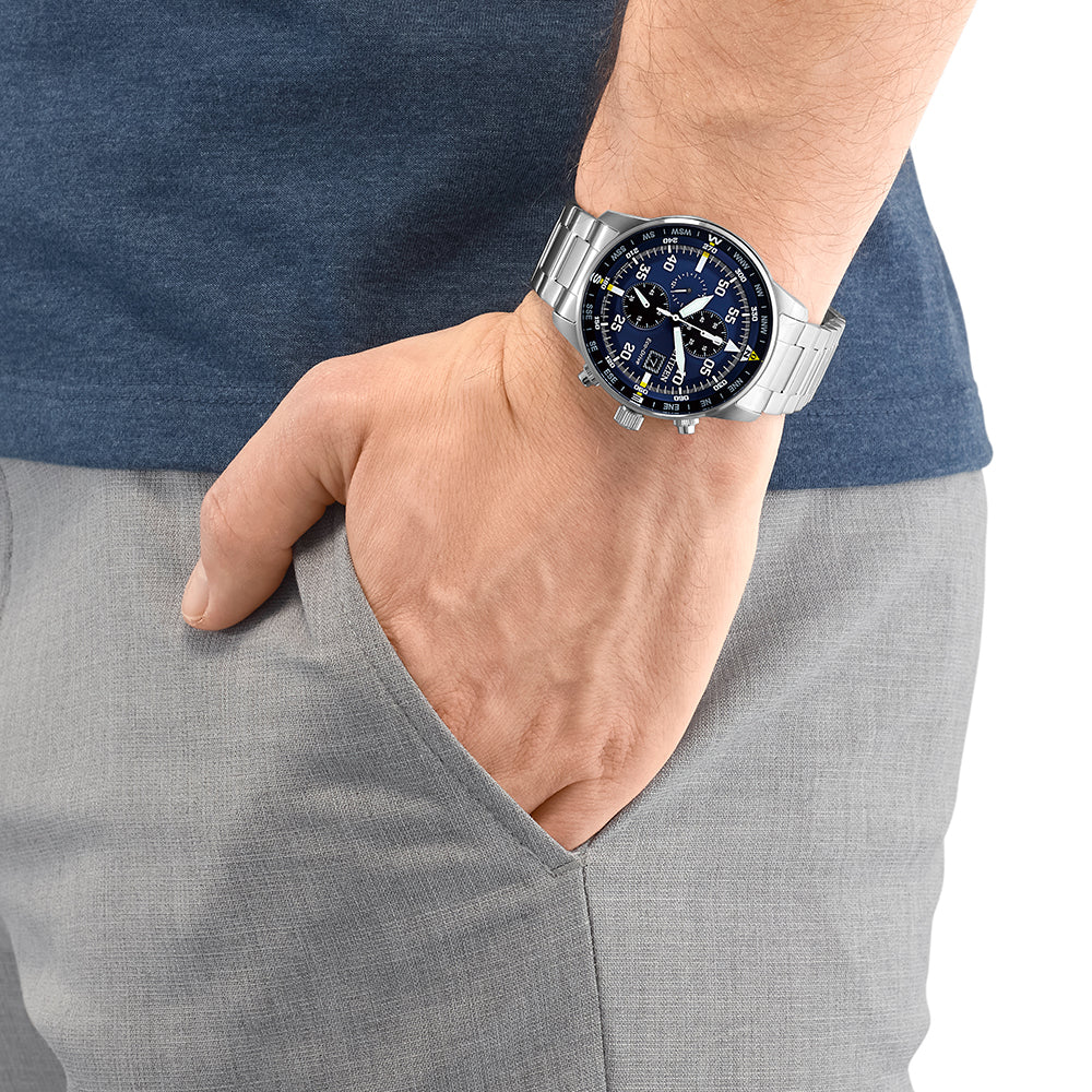 Citizen CA0690-88L Eco-Drive Chronograph 44mm 10 ATM