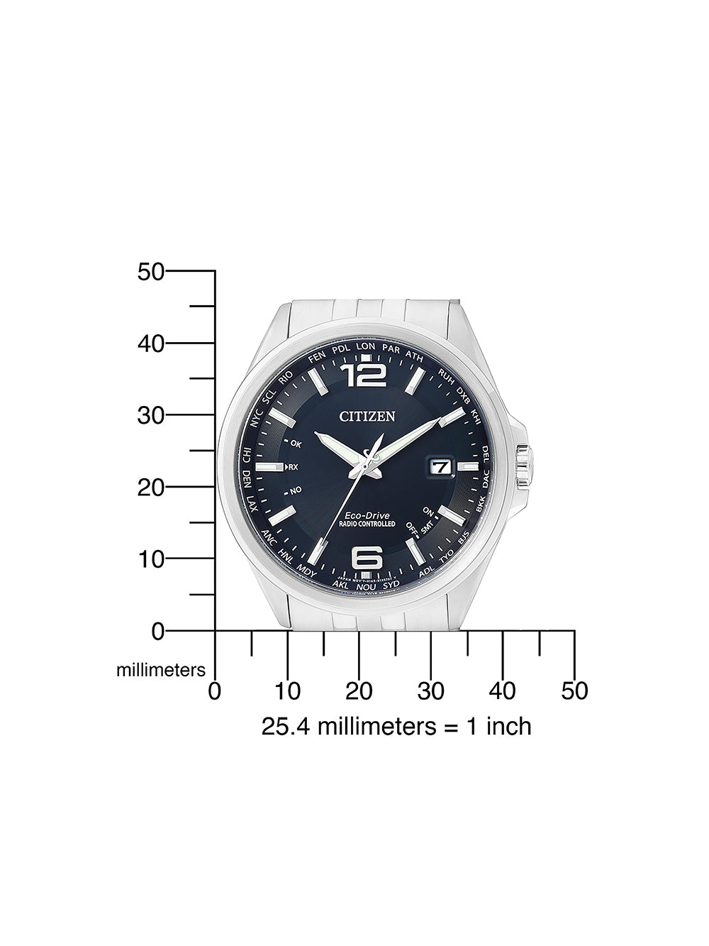 Citizen CB0010-88L Eco-Drive Elegant Radio Controlled watch men's watch 43mm 10 ATM